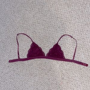 Small Maroon Anemone Bralette